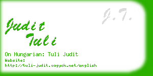 judit tuli business card